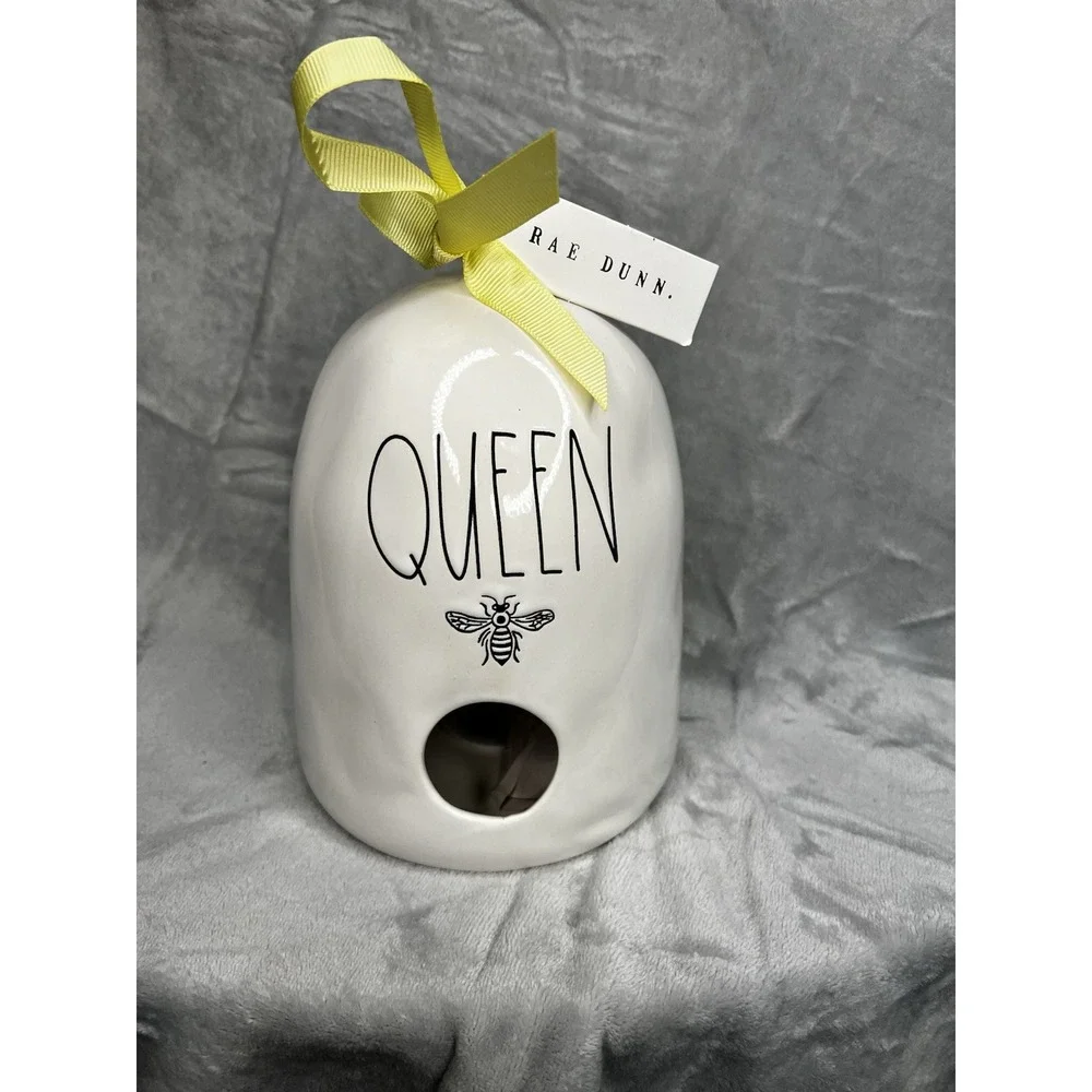 Rae Dunn Queen Bee Hive Shaped BirdHouse